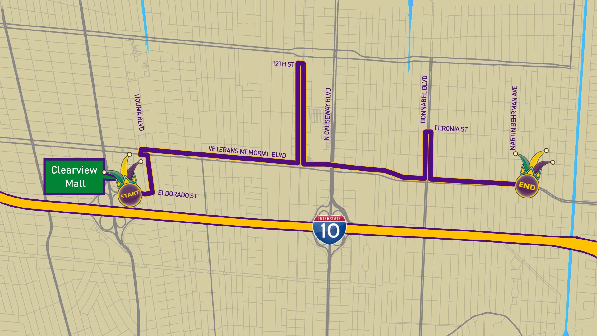 Centurions parade route